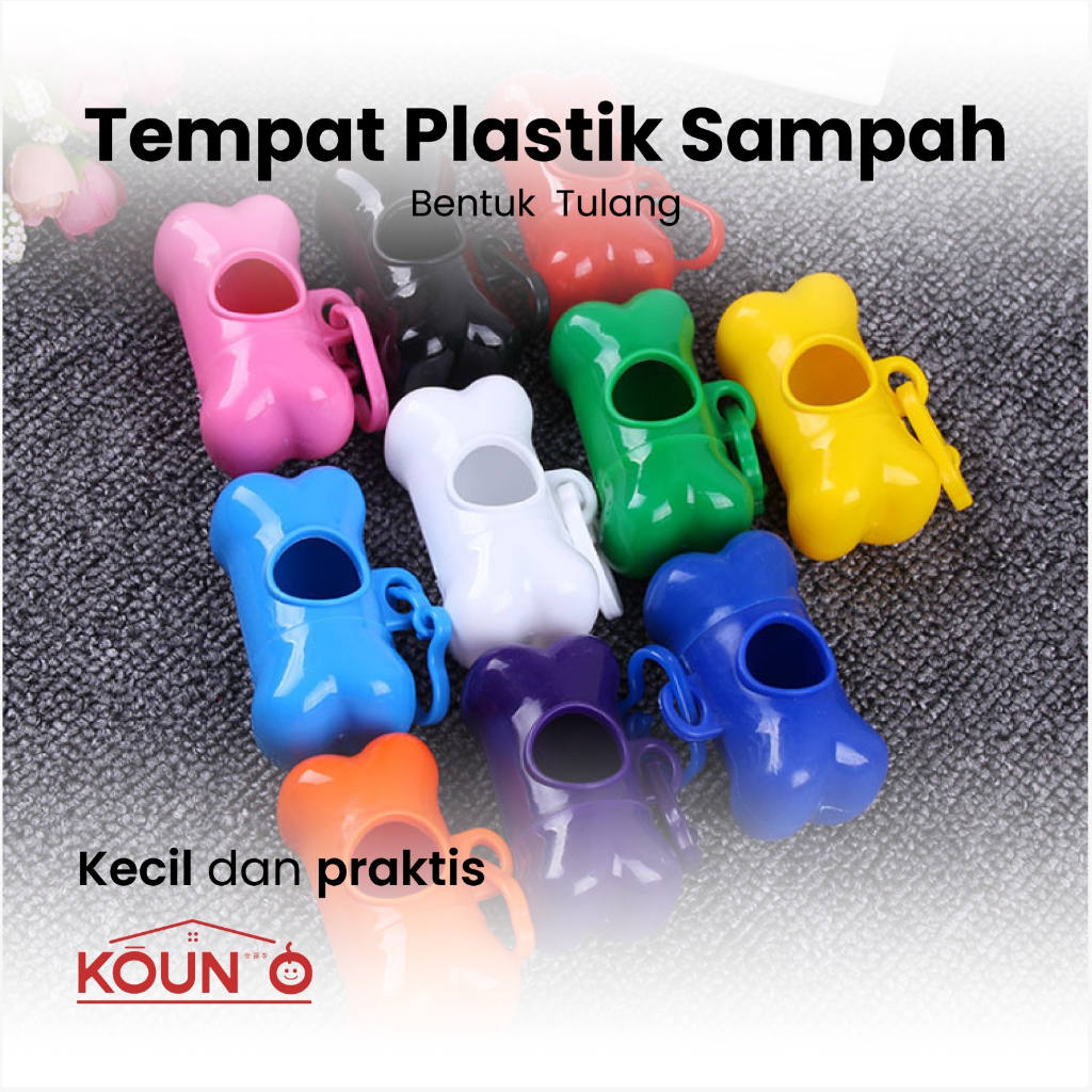 Tempat Kantong Sampah Roll Plastik Popok Wadah Poop Bentuk Tulang Holder Kantong Poop