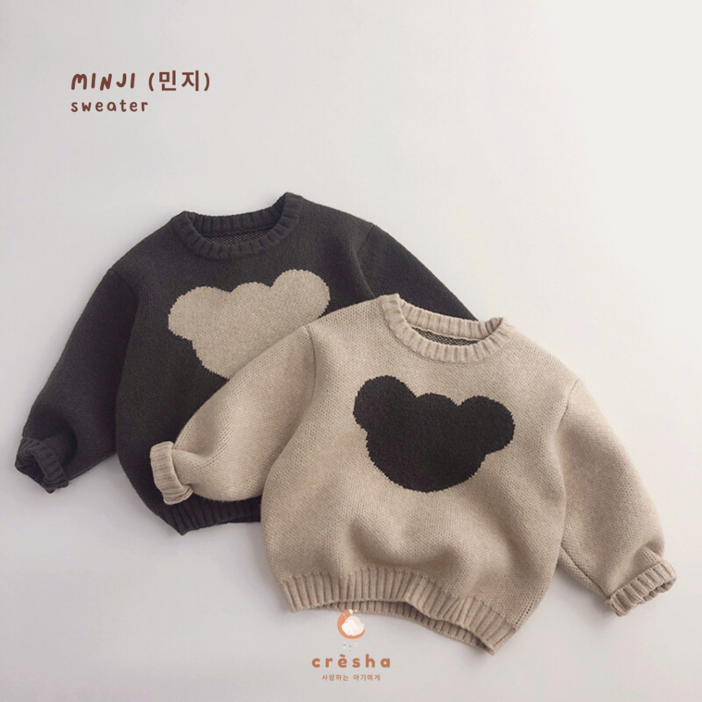 Cresha - Minji Sweater |  | Sweater Anak Korea | Sweater Anak | Atasan Anak Unisex