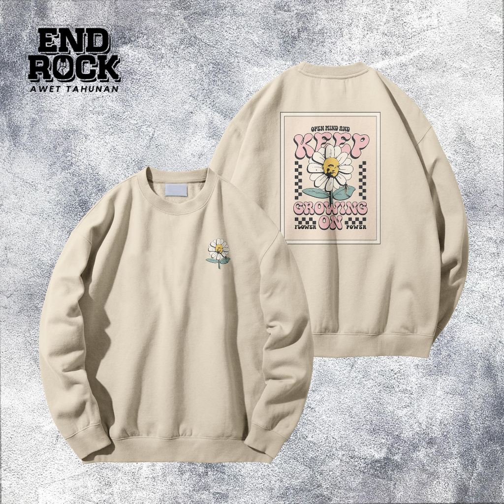 Crewneck Exclusive Original Endrock Tema Keep Growing DTFS153