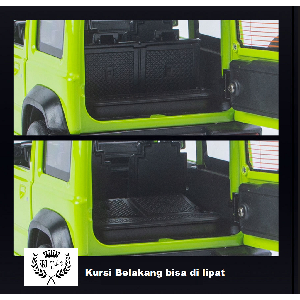 Diecast mobil SUZUKI JIMNY SKALA 1:18 Original Official licensed Ukuran Besar Metal alloy Series