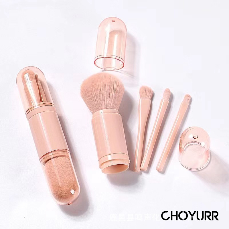 【COD】4Pcs Eye Shadow Brush Highlight Brush / Nose Brush / Shadow Brush  Makeup Set Brush Travel Kuas Makeup Brush Set Portable  -CH