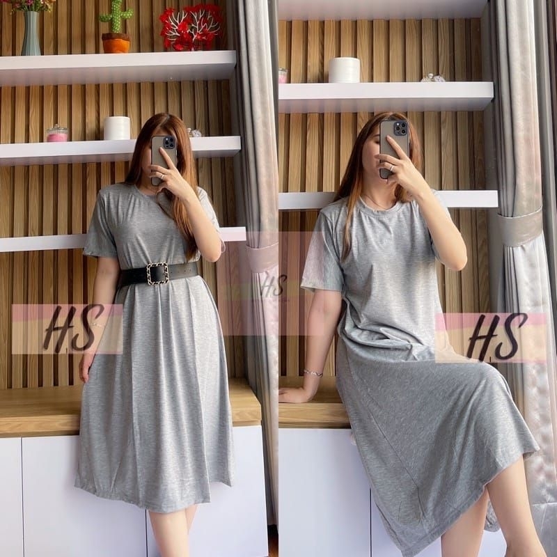 Dress Polos Kaos Oversize Casual Jumbo