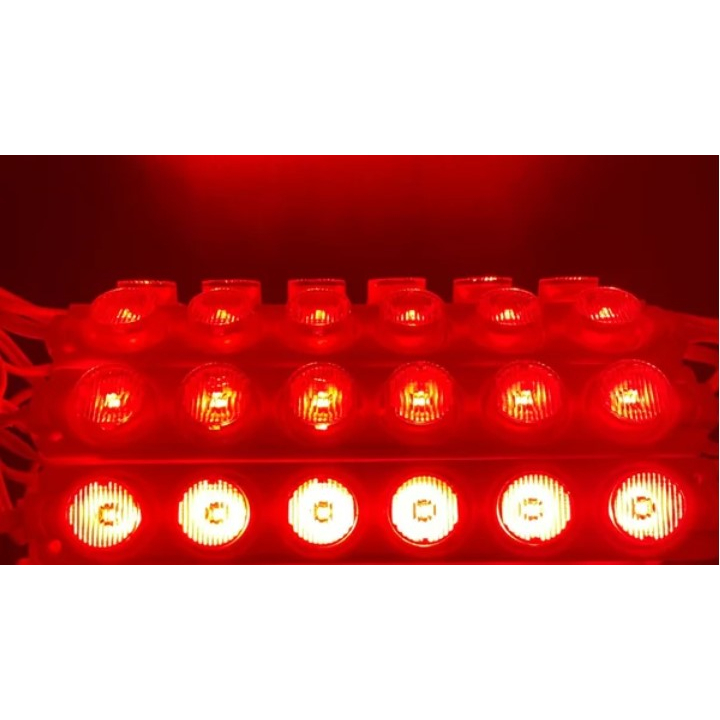 Lampu LED Modul Module 6 Watt 12 Volt LED 6 Mata Besar Panjang Long Waterproof 6W 12V Banyak Warna