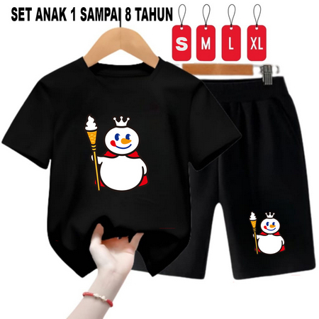 NOONA - setelan anak / 1 sampai 8 tahun / set anak murah berkualitas XUE-HITAM