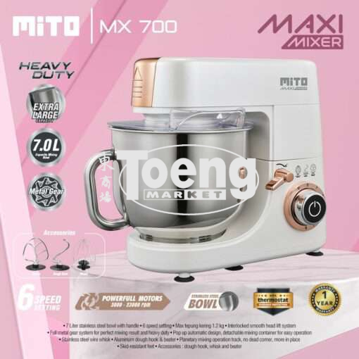 STAND MIXER MX-700 WHITE MITO 027001