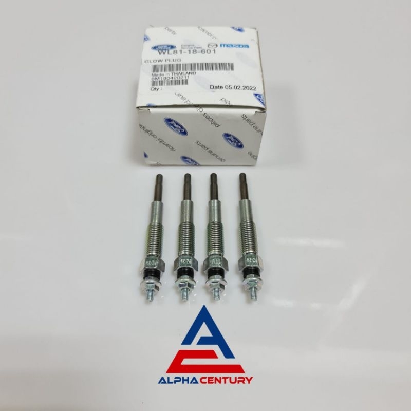 BUSI PEMANAS GLOW PLUG ISI 4PCS FORD RANGER 2.5 BT50 GARANSI