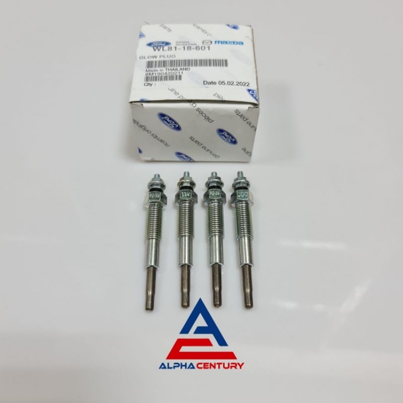 BUSI PEMANAS GLOW PLUG ISI 4PCS FORD RANGER 2.5 BT50 GARANSI