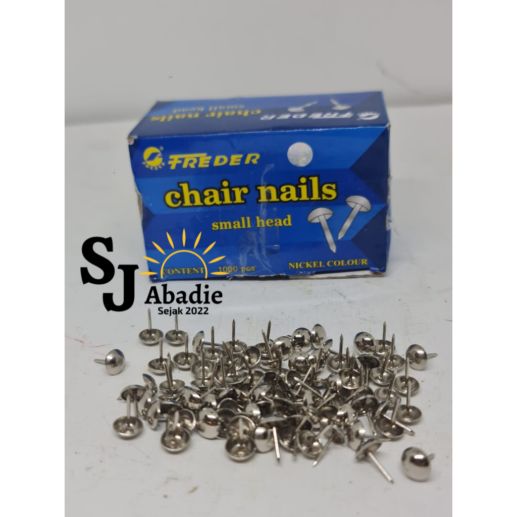 

(1 KOTAK) Paku Pines Paku Model Payung FREDER 5/8 Inch 1000pcs Chair Nails | SJ ABADIE |