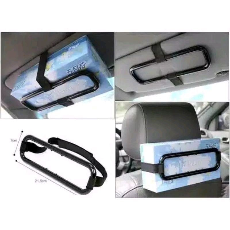 Penjepit Kotak Tissue Mobil  Paper Box Car Holder Tempat Tisu Tissue Organizer Sun Visor Headrest