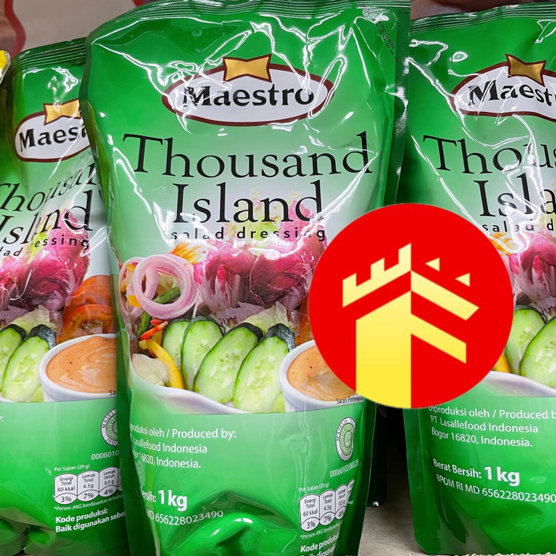 

MAESTRO THOUSAND ISLAND 1 KG SALAD DRESSING MAYONAISE 1 KG HOKBEN