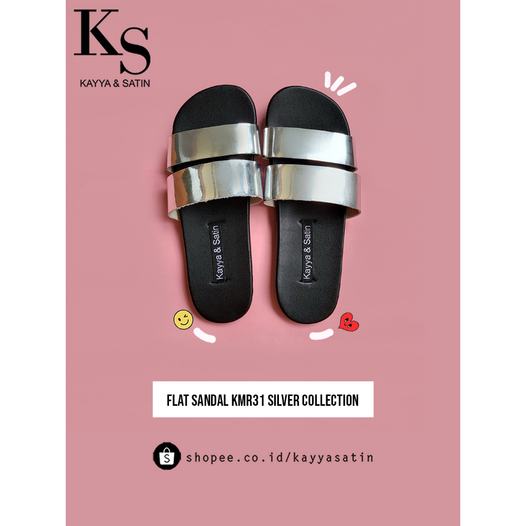 FLAT SANDAL KMR31 SILVER COLLECTION