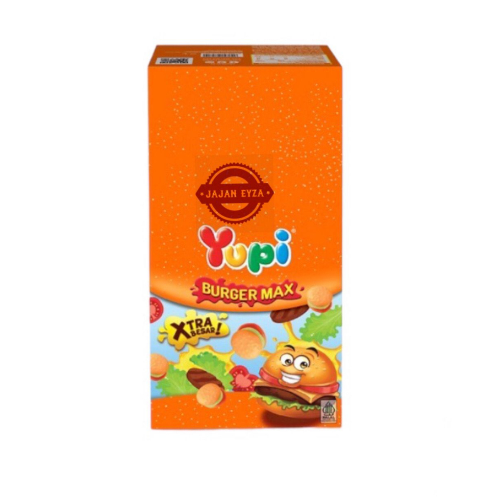 

permen yupi burger box isi 120gr isi 12pcs / yupi permen yupi jelly