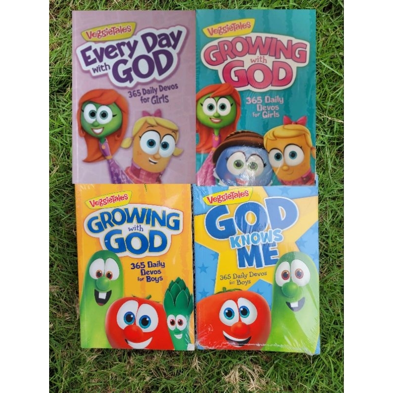 365 Daily Devos For Boys Girls new Veggietales Growing Every Day Devotion Saat Teduh Bible Original 