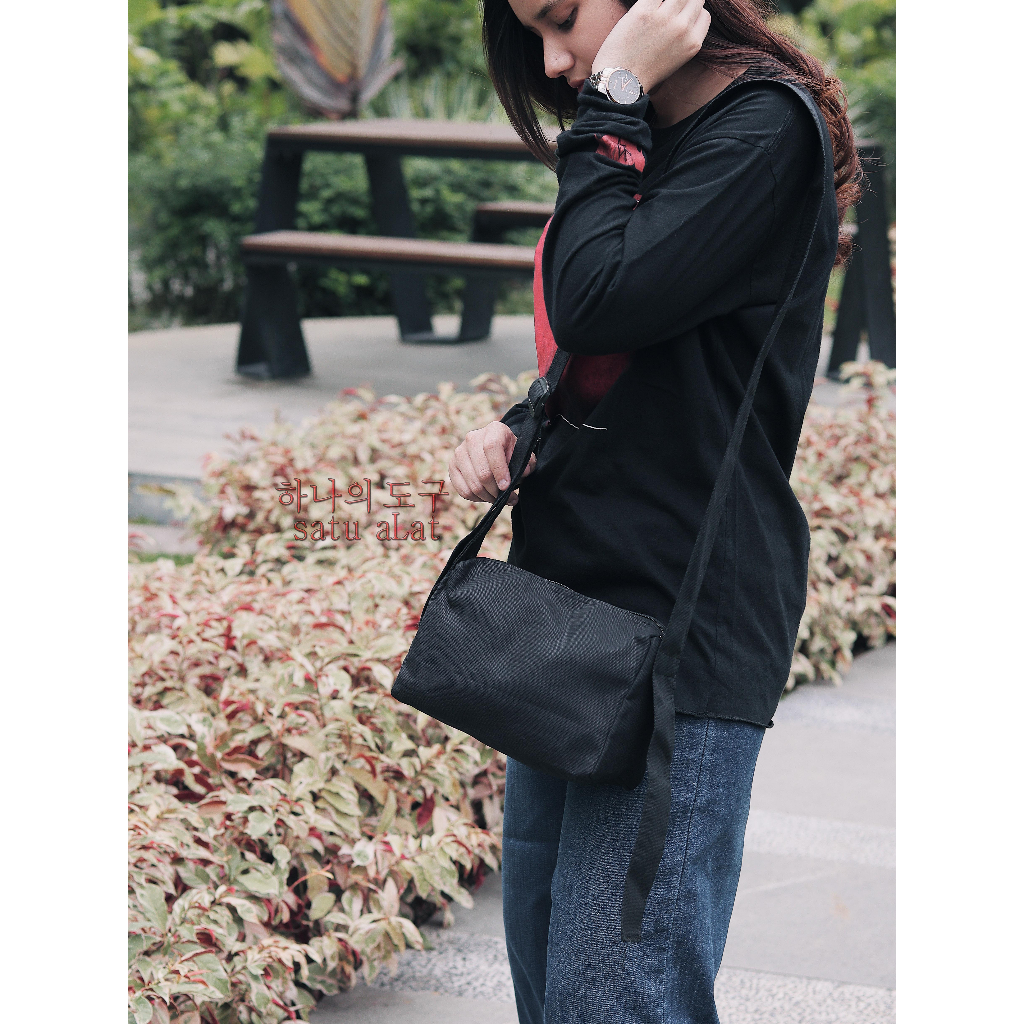 SATU ALAT Tas Selempang SAKURA 100% Canvas Premium Tebal Tas Kanvas