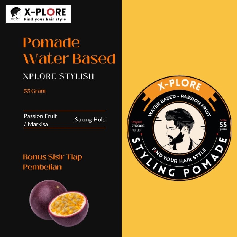 X-plore Pomade Waterbased 60 Gram Harga Grosir