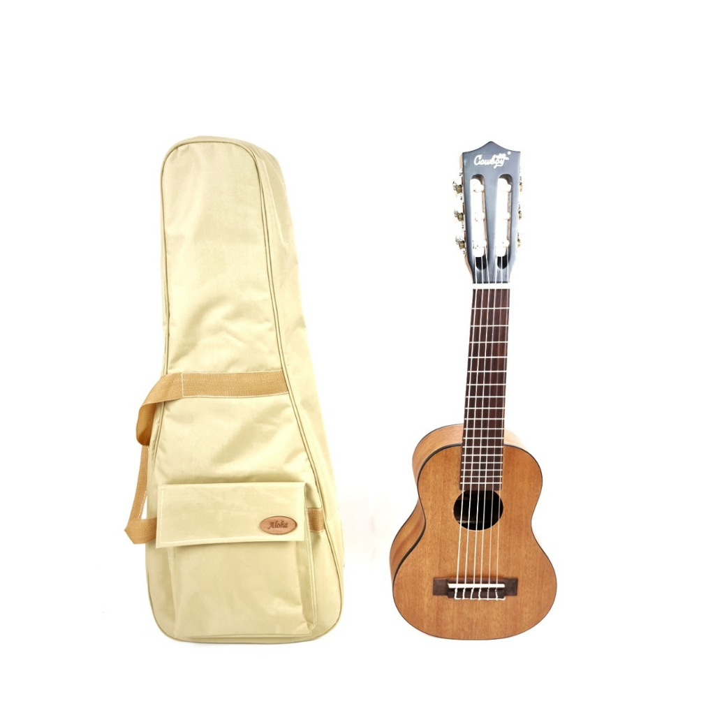 Tas Gitarlele dan Ukulele Soprano Concerto Tenor Merk Aloha Original Semi Gigbag Case Softcase Sarung Busa Ransel Jinjing Murah Jakarta