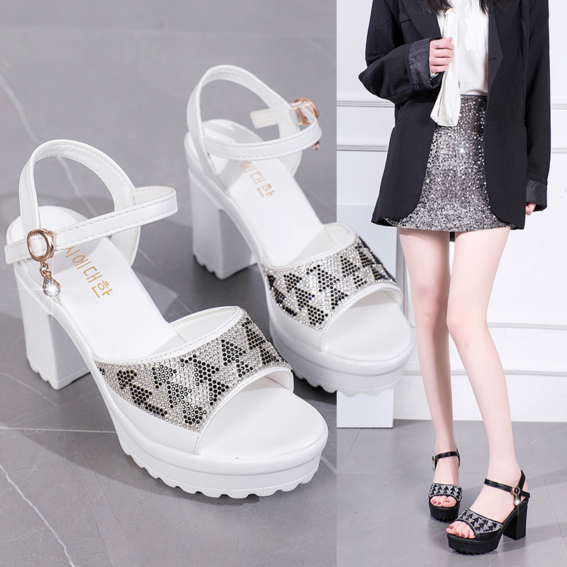 aid 0407, sepatu heels wanita import fashion sandal heels wanita import terkiniian cantik