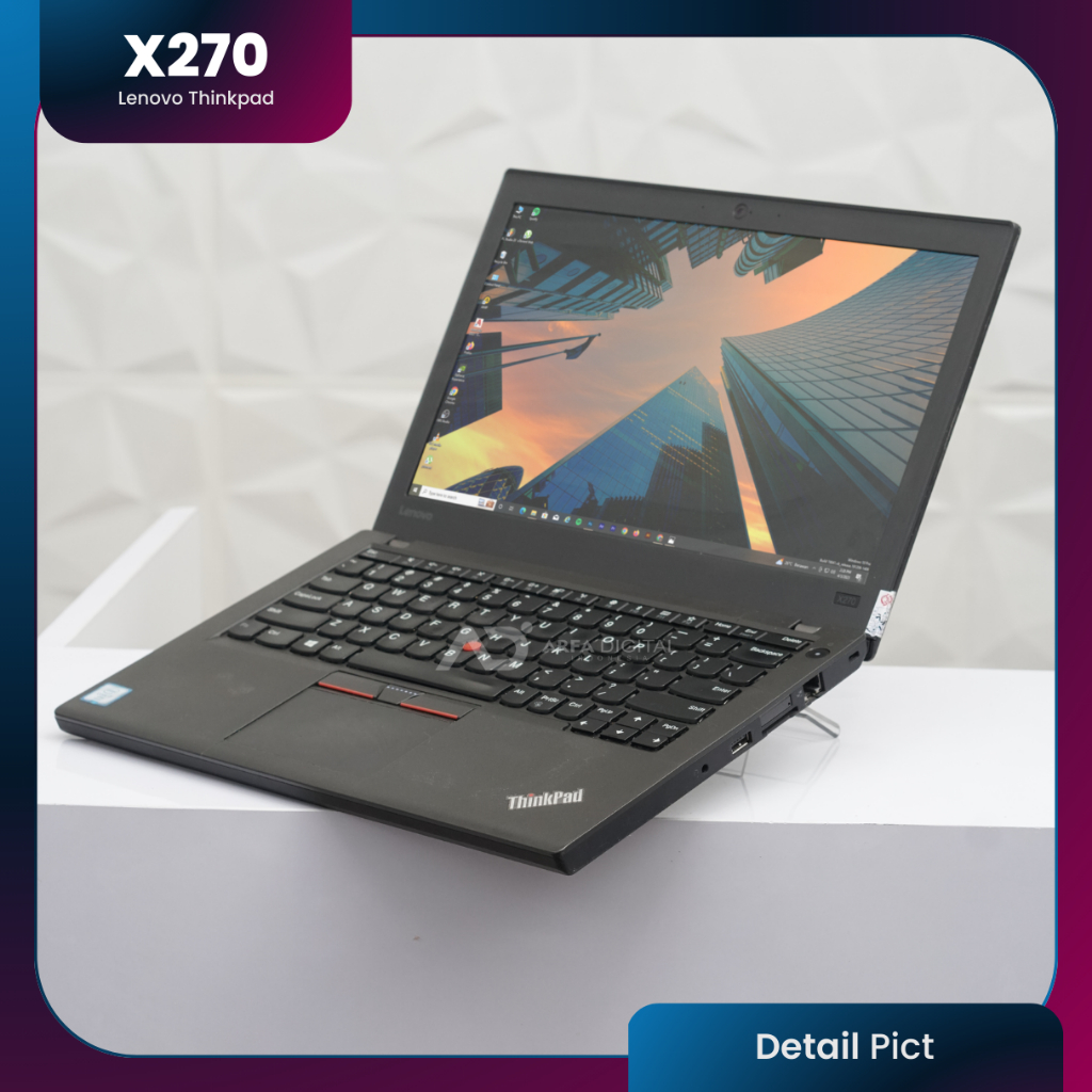 Laptop Lenovo Thinkpad X270 Core I5 Gen 6 RAM 8GB SSD 256GB Bergaransi