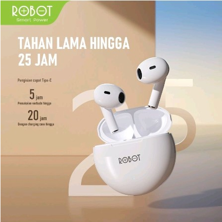 ROBOT TWS WIRELESS Earphone FLYBUDS T10 Bluetooth 5.3 True Wireless