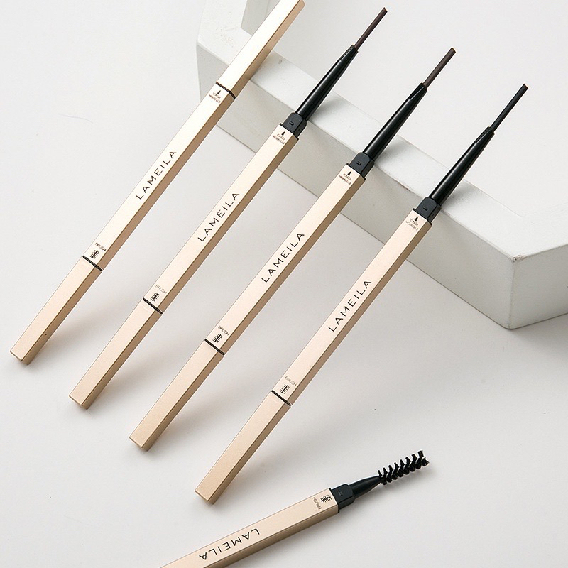 LAMEILA EYEBROW PENCIL -  Automatic Eyebrow / Pensil Alis Anti Air etude Pensil Alis Putar Drawing