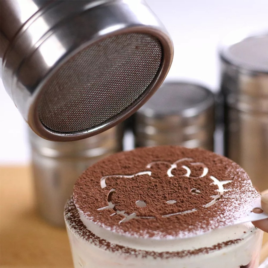 Botol Bumbu Dapur / Kopi Duster / Penabur Gula Kue Stainless Steel Mewah
