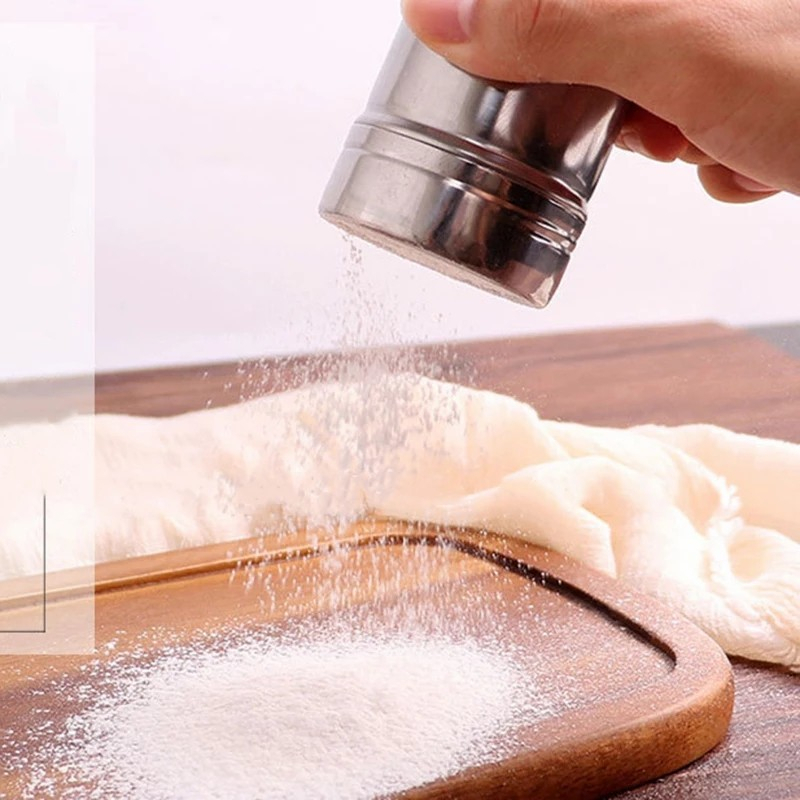 Botol Bumbu Dapur / Kopi Duster / Penabur Gula Kue Stainless Steel Mewah