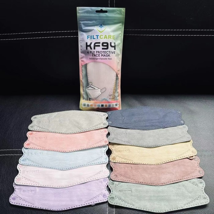 Masker KF94 Filtcare korea 4Ply Earloop Hitam