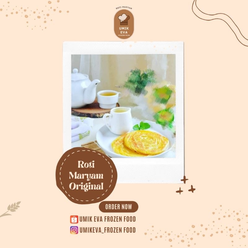 

ROTI MARYAM ORIGINAL ISI 10 PCS / ROTI CANAI / ROTI KONDE / ROTI CANE