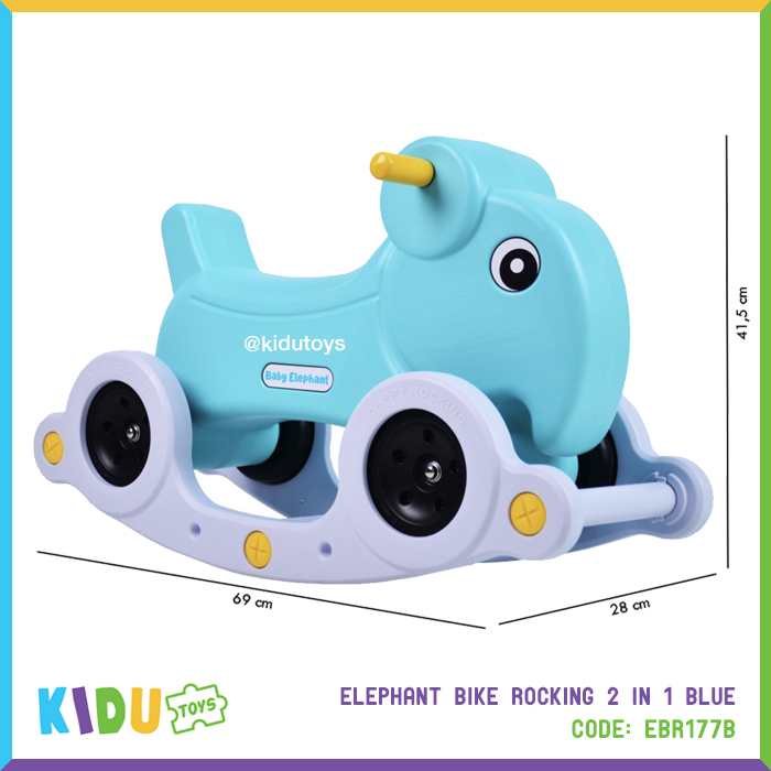 Mainan Sepeda Anak Baby Elephant Balance Bike 178 Kidu Toys