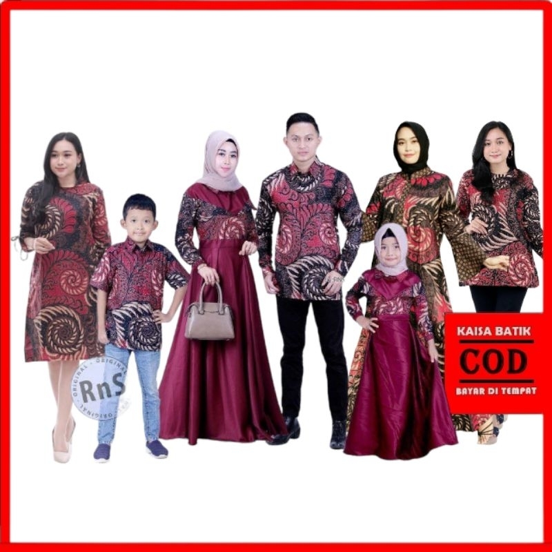 Baju Batik Couple Keluarga Seragam– Outfit Lebaran 2025 Elegan & Nyaman