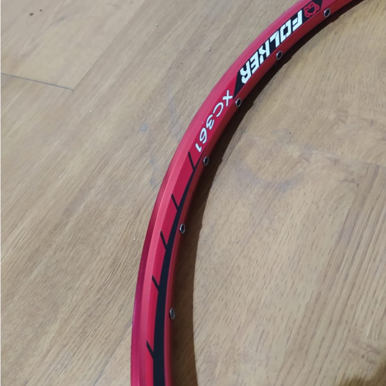 Rim Folker XC 361 Ano Red 27.5inch 32hole Original Velg Sepeda Mtb Hardtail