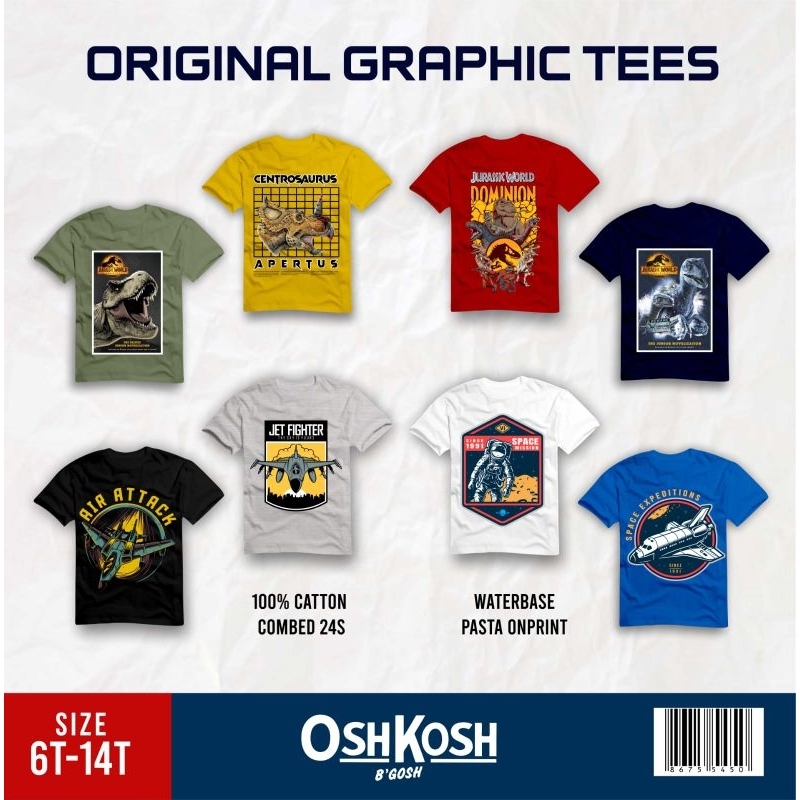 Kaos Pendek Junior Pakaian Anak Cowok Usia 6 sd 14 Tahun Kaos Anak Cowok