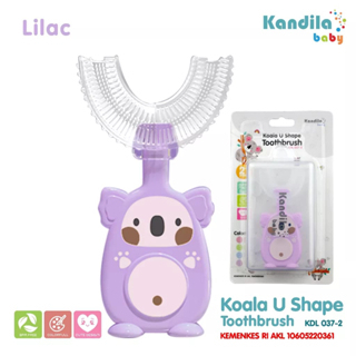 Kandila Baby Koala U Shape Toothbrush (KDL037-2)  / SIKAT GIGI SHAPE U / SIKAT GIGI BENTUK U / SIKAT GIGI ANAK / SIKAT GIGI BAYI