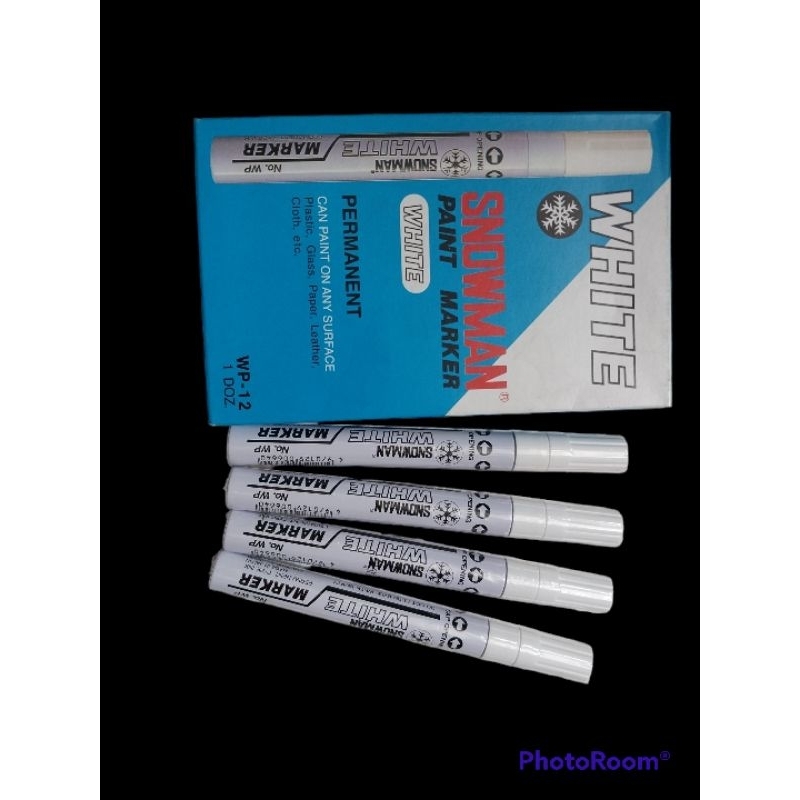 

1 pcs spidol Warna putih permanent / snowman pintu marker White Permanent