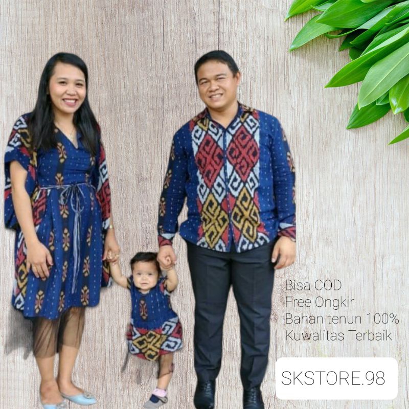 [READY STOCK]set couple - set couple tenun ethnic - set couple tenun - set tenun keluwarga - set ten