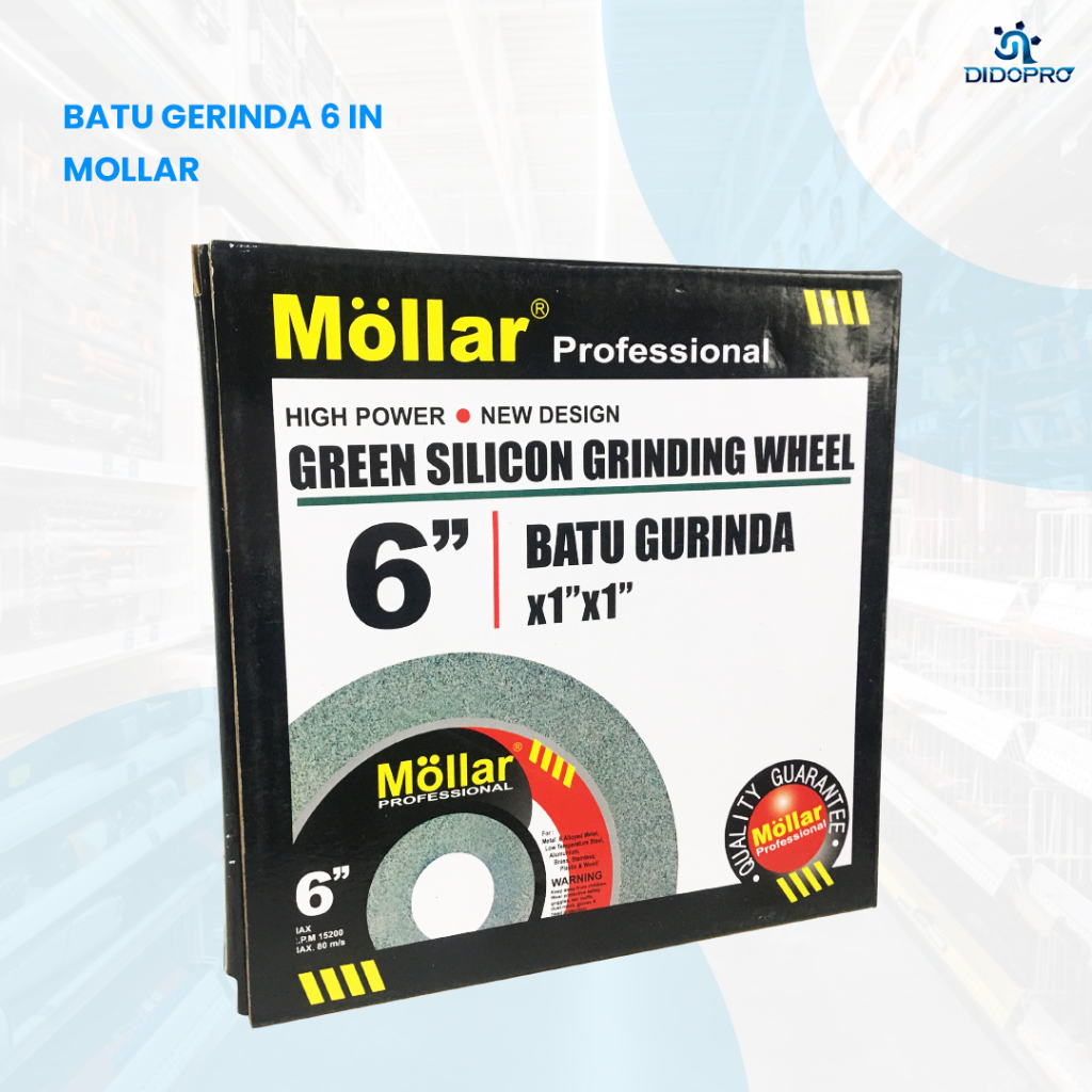 Batu Gerinda Duduk MOLLAR 6&quot; Grit 120