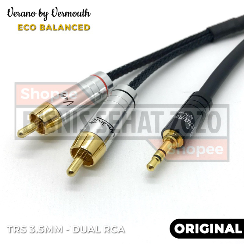 Kabel Aux TRS 3,5mm to RCA Verano by Vermouth Eco Balanced