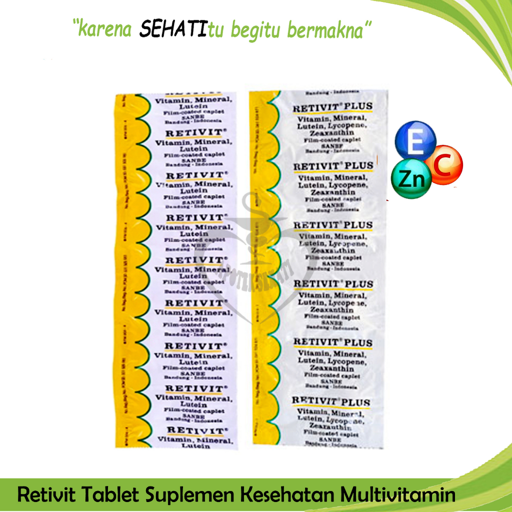 Retivit Plus Tablet Suplemen Kesehatan Vitamin Mata