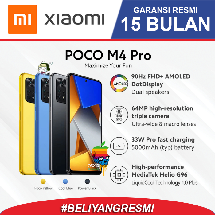 Xiaomi Poco M5 / Poco M5s / Poco M4 Pro / Poco X5 5G - 4/64GB - 4/128GB - 6/128GB - 8/256GB - Garansi RESMI