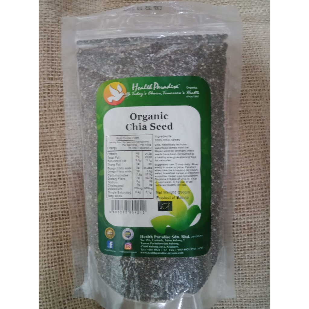 

Health Paradise Organic Black Chia Seeds 250gr