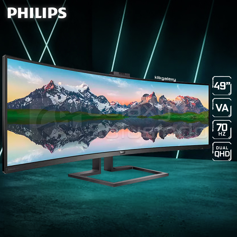 Philips 499P9H1 49&quot; VA Dual QHD 70Hz Super Ultra-Wide Monitor