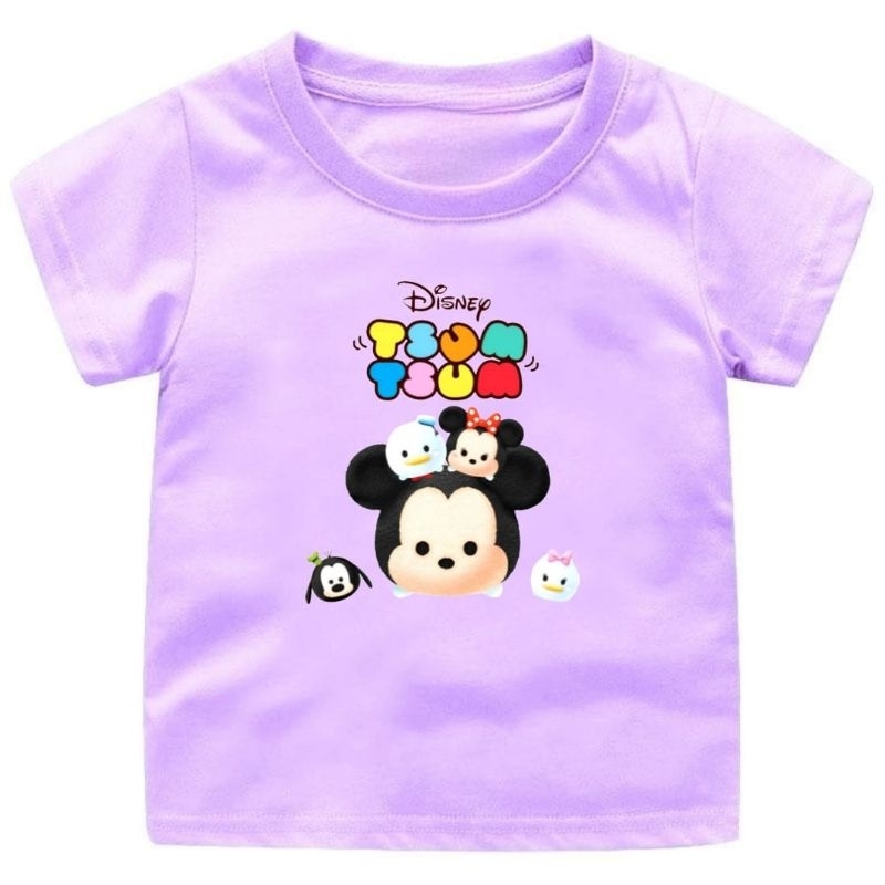 BAJU KAOS ANAK CEWEK BONEKA TSUM-TSUM 1-12 TAHUN//PAKAIAN ANAK PEREMPUAN