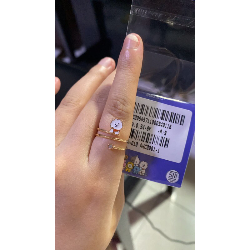 Cincin bts bt21 spiral kadar 375