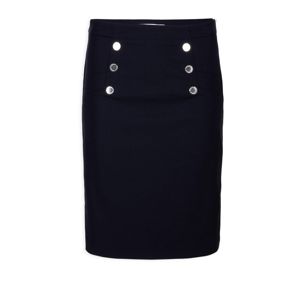 SOHO apparel Pencil Skirt Button