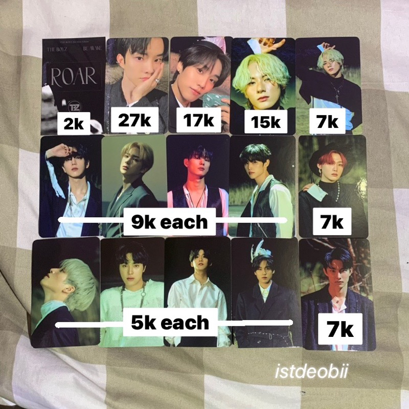[wajib co packing] THE BOYZ OFFICIAL PHOTOCARD PC CLEARANCE SALE SELL SANGYEON JACOB YOUNGHOON HYUNJ