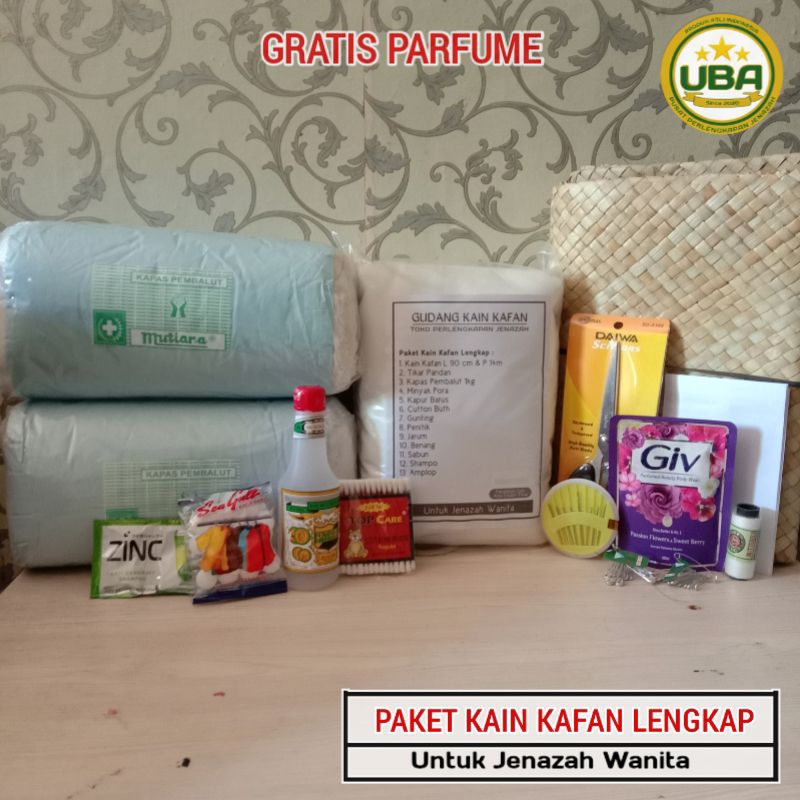 Paket Kain Kafan Jenazah Wanita Lengkap