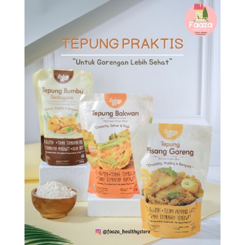 

Ladang Lima Tepung Bumbu Goreng Sehat Serba Guna No MSG 150gt - Ladang lima Tepung Bumbu - Ladang Lima Tepung Bakwan - Ladang Lima Tepung Pisang