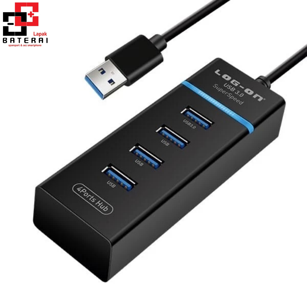 Log - on Hub03 Usb Hub 4 port 3.0 High Speed Transfreen Up to 5Gbps