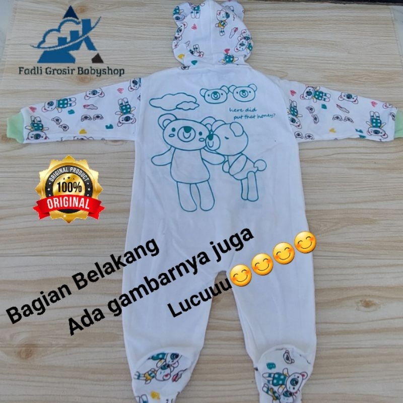 Sleepsuit Bayi Kaki Tutup Usia 0-6 Bulan Jumpsuit Baby Newborn Jumper Anak Murah