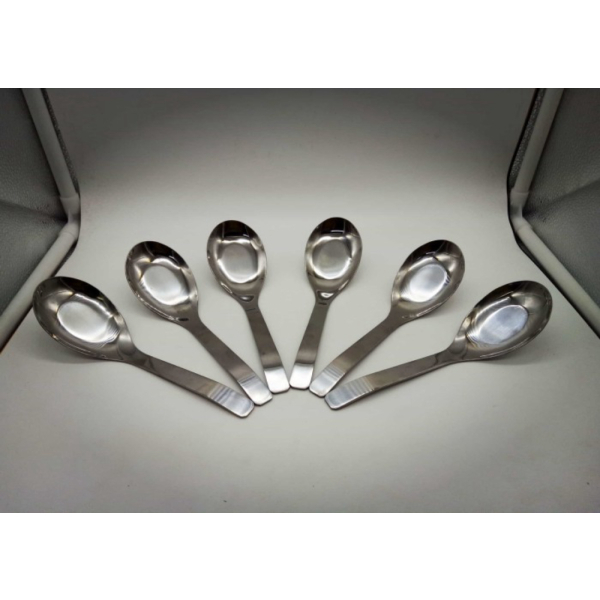 

Unik Sendok bebek Stainless Tebal per 6pcs 16.5CM 2MM Soup / bubur / Sayur Murah